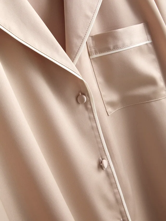 Satin boyfriend pajamas