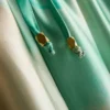 Satin scenic print beach pants