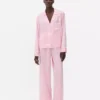 Satin striped pajamas