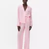 Satin striped pajamas