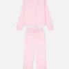 Satin striped pajamas