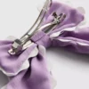 Scallop trim bow hair clip