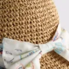 Scallop trim woven hat