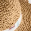 Scallop trim woven hat