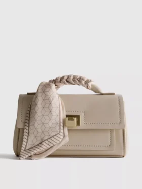 Scarf detail crossbody bag
