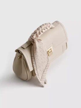 Scarf detail crossbody bag