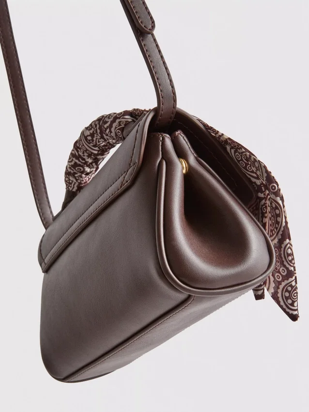Scarf detail crossbody bag