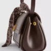 Scarf detail crossbody bag