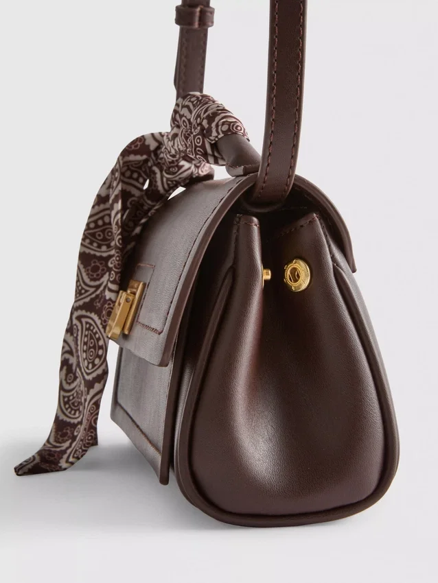 Scarf detail crossbody bag