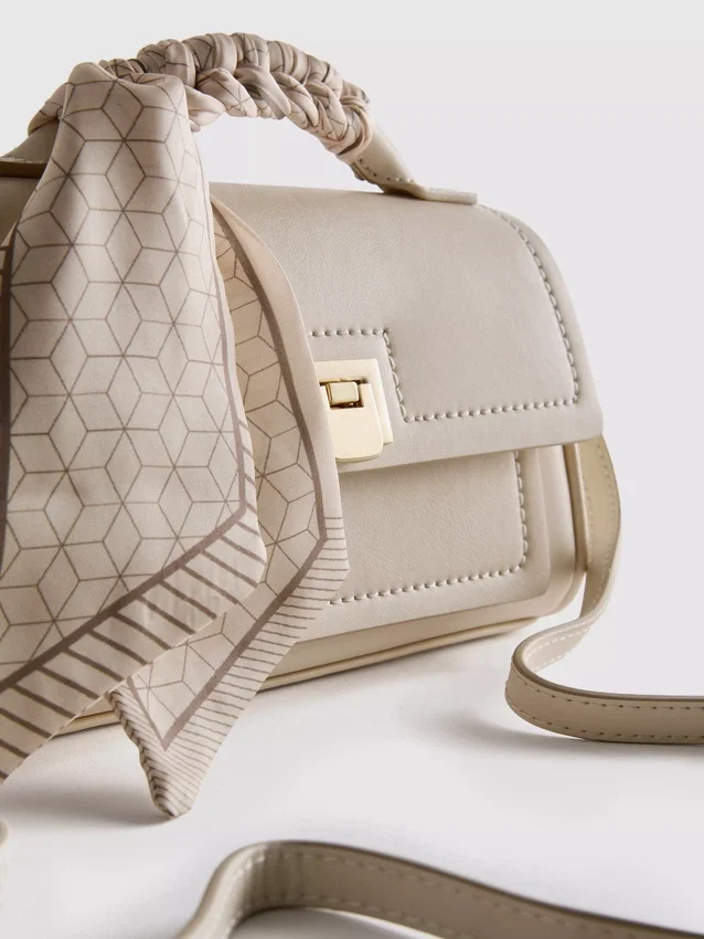 Scarf detail crossbody bag
