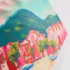 Scenic print bandana bikini top