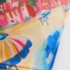 Scenic print bandana bikini top