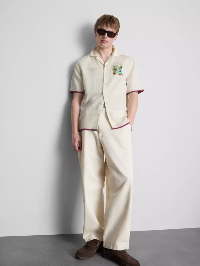 Scenic revere collar shirt