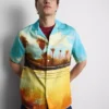 Scenic revere collar shirt