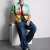 Scenic revere collar shirt