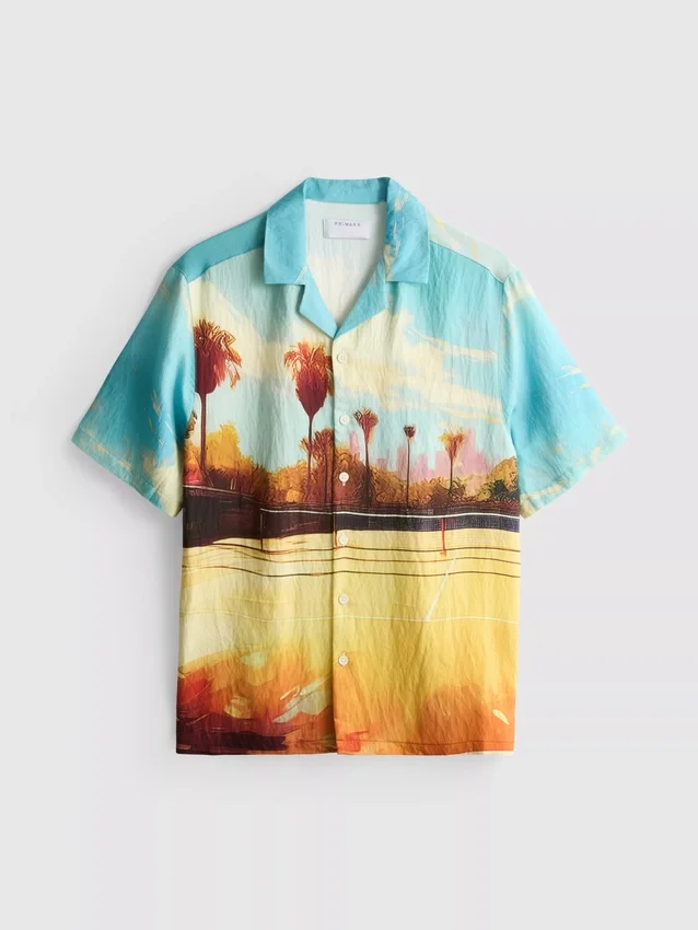 Scenic revere collar shirt