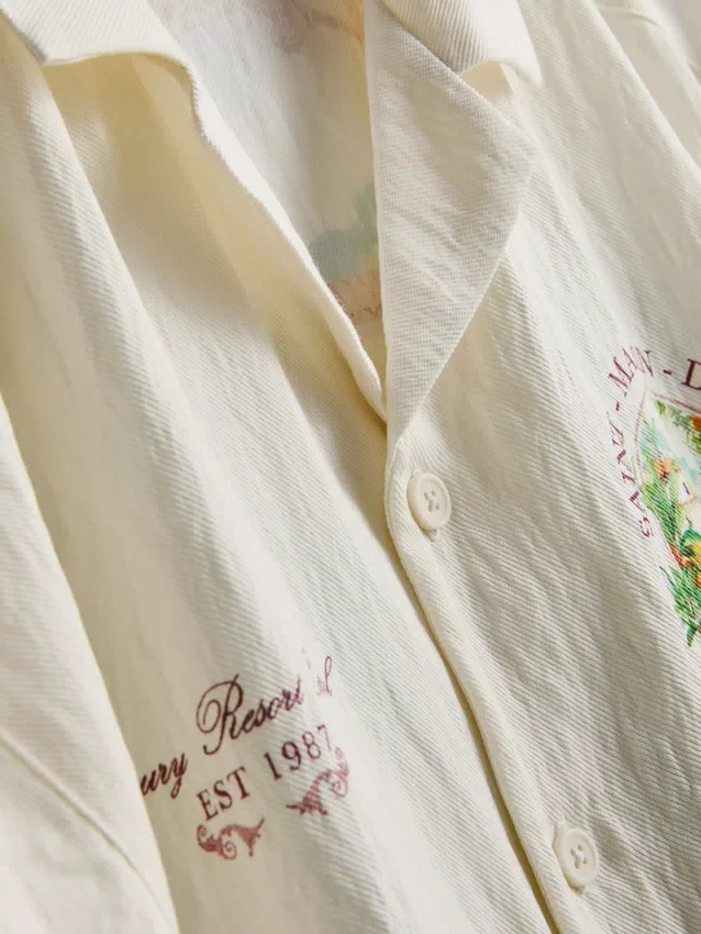 Scenic revere collar shirt
