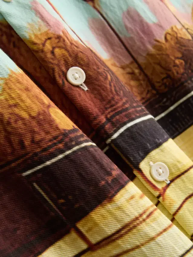 Scenic revere collar shirt