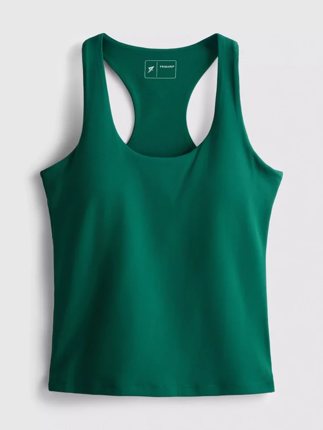 Scoop neck active tank top