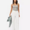 Scoop neck stretch cami