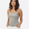 Scoop neck stretch cami