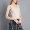 Scoopneck racerback tank top