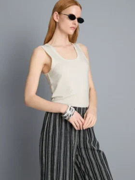Scoopneck racerback tank top