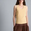 Scoopneck racerback tank top