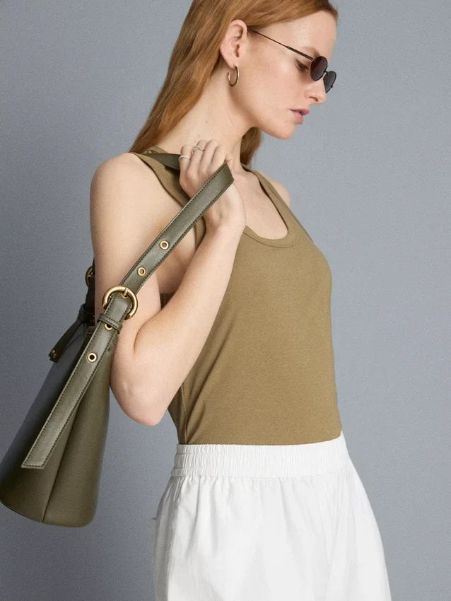 Scoopneck racerback tank top