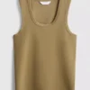 Scoopneck racerback tank top