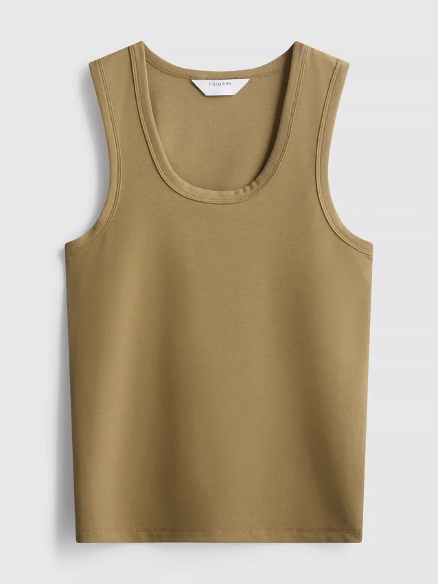 Scoopneck racerback tank top