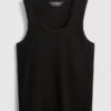 Scoopneck racerback tank top