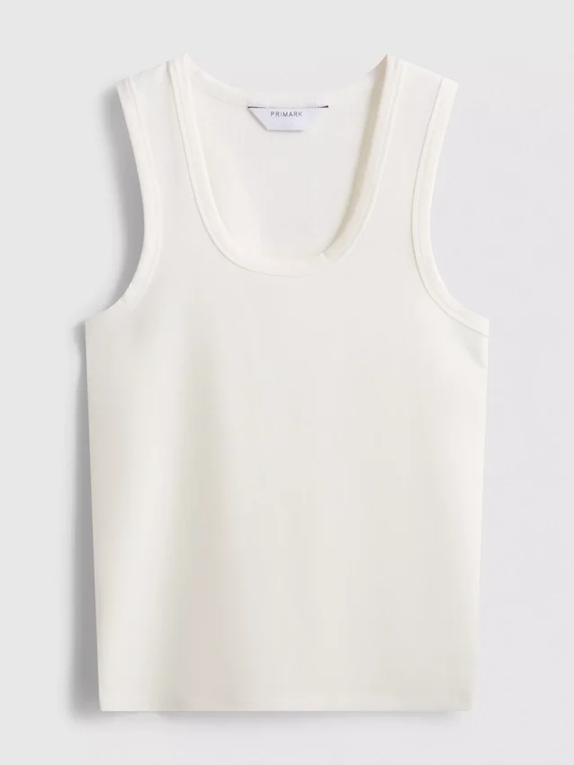 Scoopneck racerback tank top