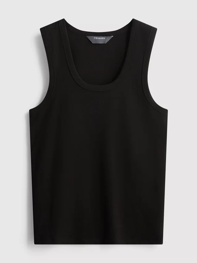 Scoopneck racerback tank top