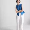 Sculpted button through waistcoat