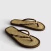 Seagrass effect flip flops