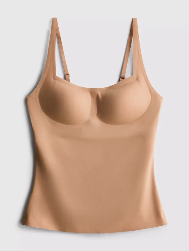 Seamless built-in bra cami