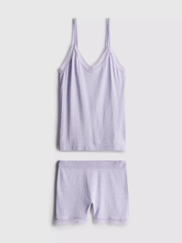Seamless cami shorty pajamas