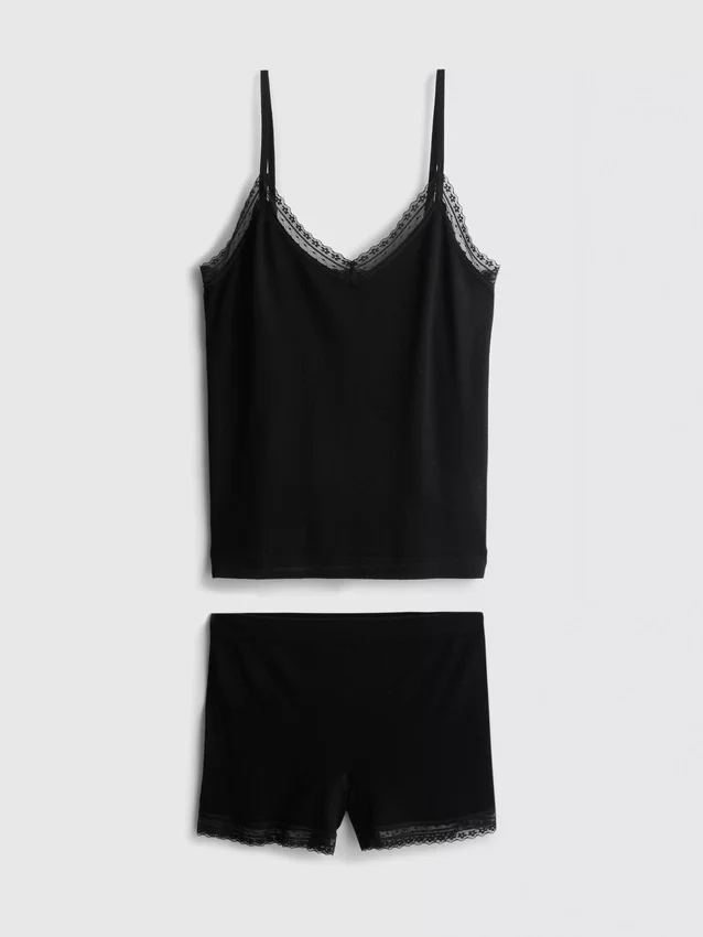 Seamless cami shorty pajamas
