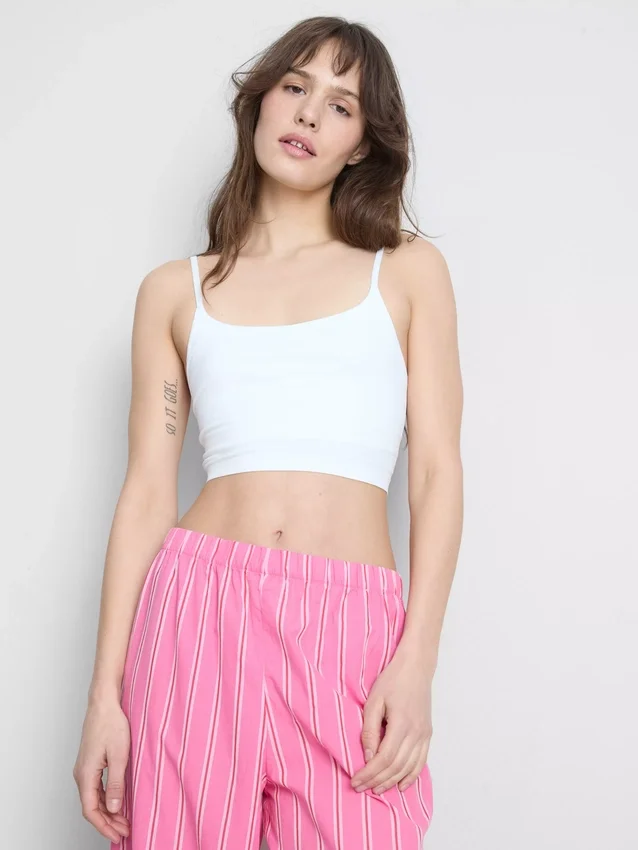 Seamless cropped cami top