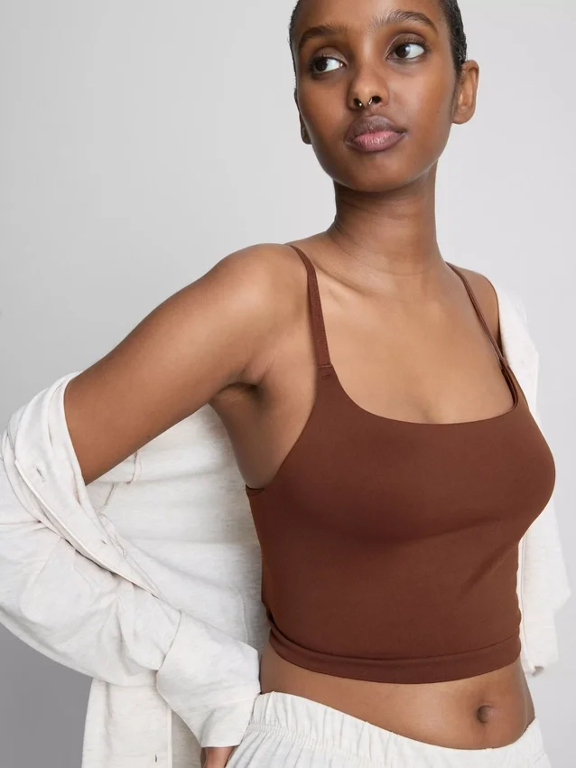 Seamless cropped cami top