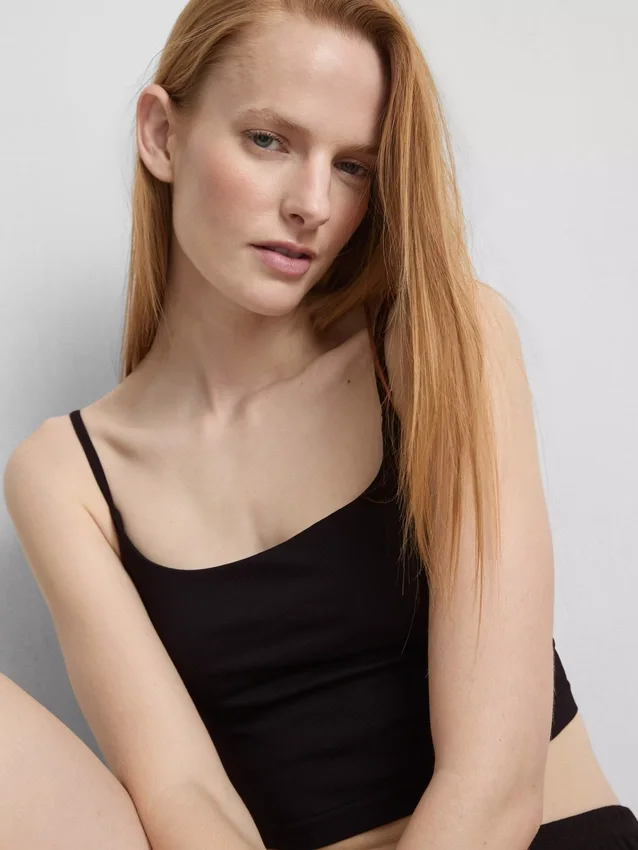 Seamless cropped cami top