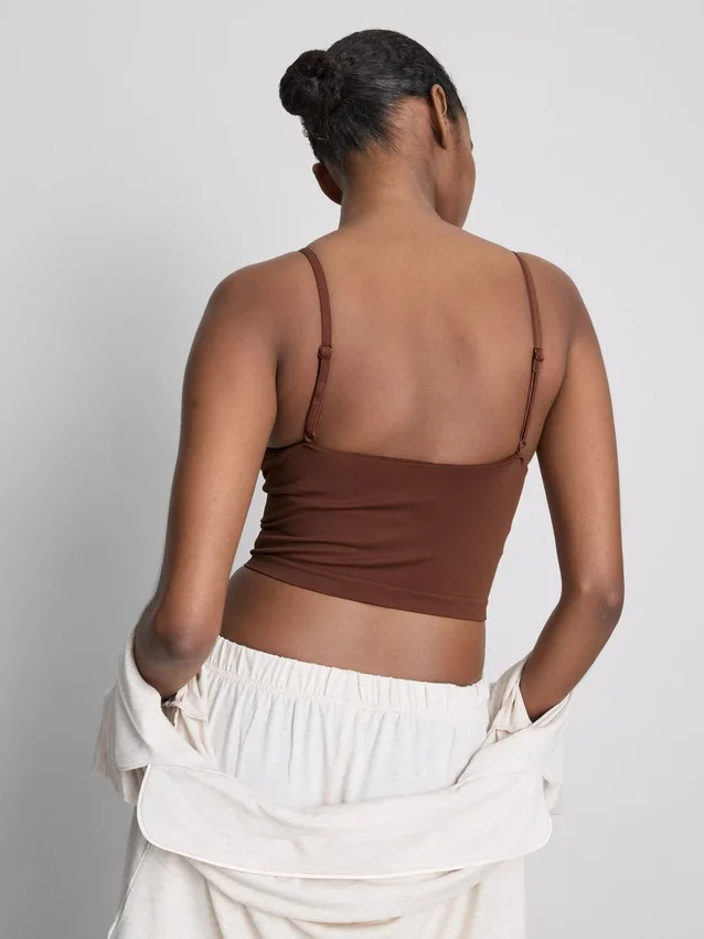 Seamless cropped cami top