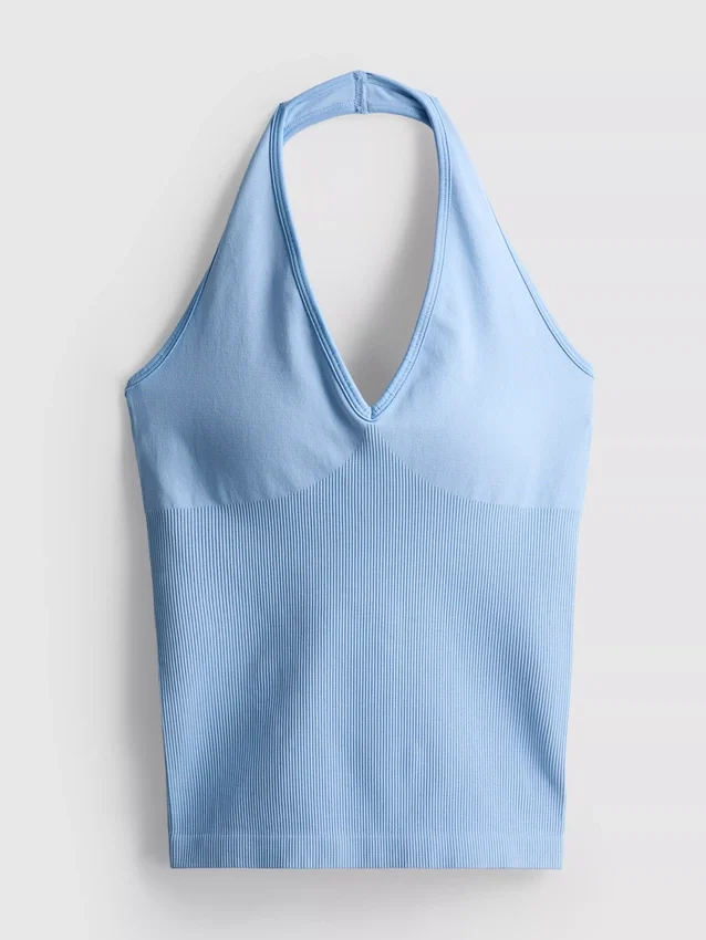 Seamless halterneck active tank
