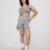 Seamless high-shine active crop top
