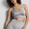 Seamless high-shine active crop top