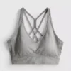 Seamless high-shine active crop top