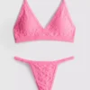 Seamless jacquard triangle underwear set