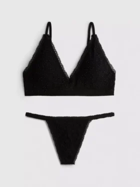 Seamless jacquard triangle underwear set