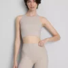 Seamless ribbed active shorts